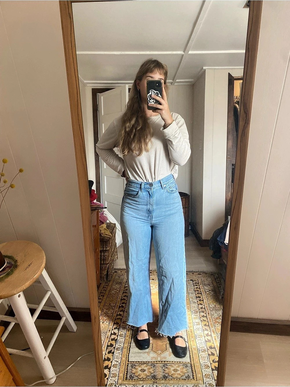 Levi's Ribcage Wide Leg Wide Leg Jeans in Blue Waist 27